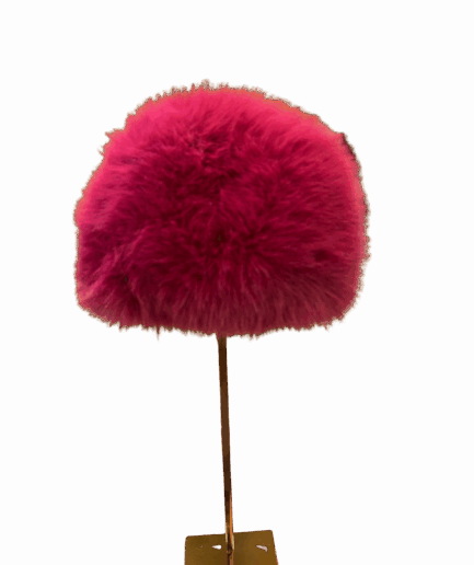 Pink Fake Fur Hat