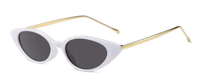 Reva White Sunglasses