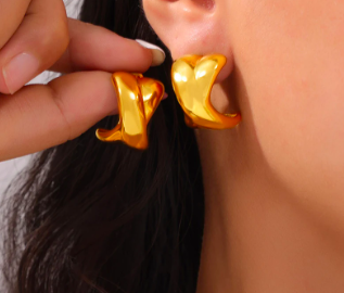 Xhenia Golden Earrings