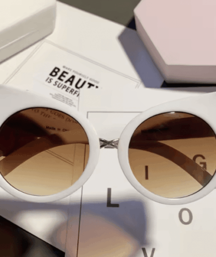 Kat White Sunglasses