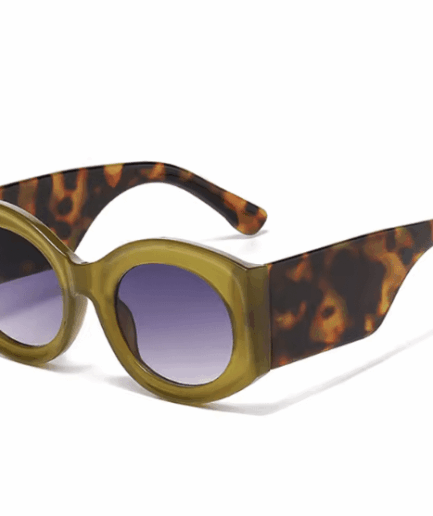 Foxy Green Tortoise Sunglasses