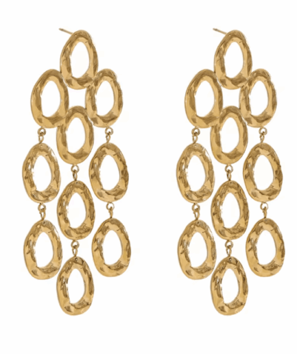 Esmeralda Golden Earrings