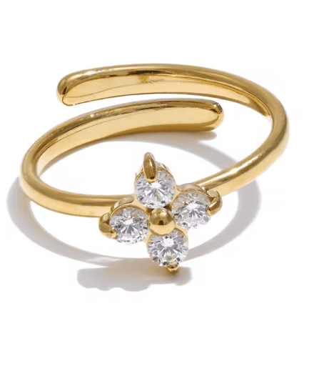 Diams Flower Ring