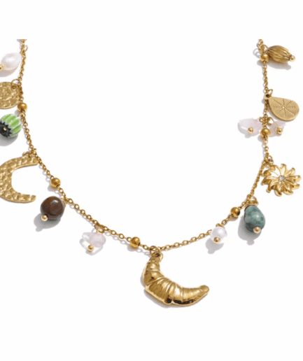 Croissant Golden Necklace
