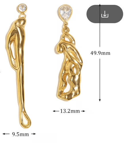Organi Golden Earrings