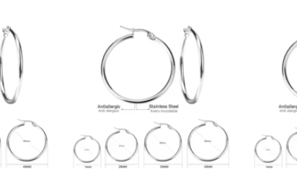 Thin Silver Hoop L