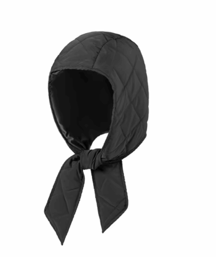 Black Windbreaker Foulard