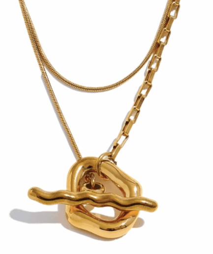 Long  Golden Necklace