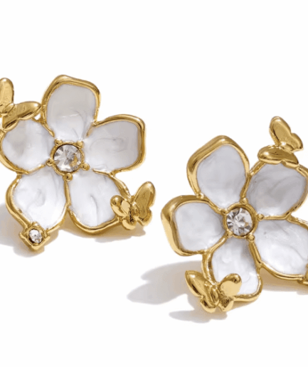 Flower Golden Earrings