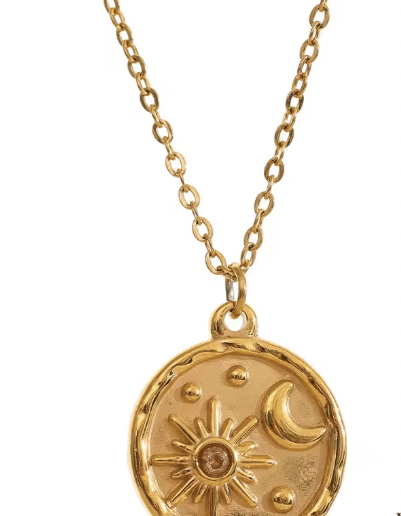 Cosmics Golden Necklace
