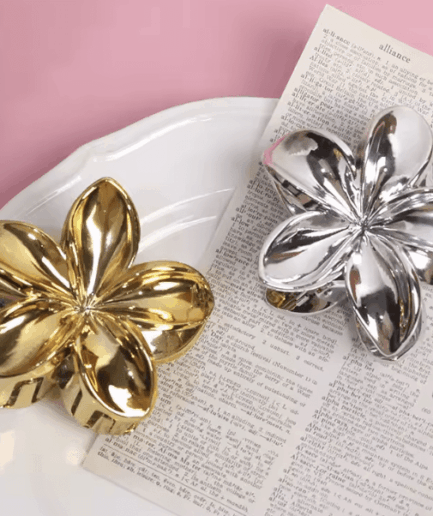 Flowers Hair Clip  Silver/Gold