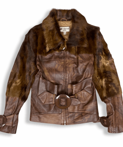 Fabiani Leather Jacket With Fur