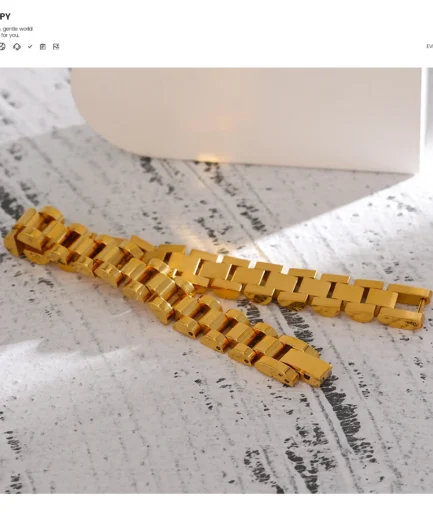 Gold Watch Bracelet