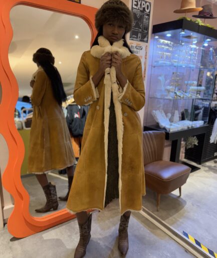 Leather Jacket Conejo Piel With Fur