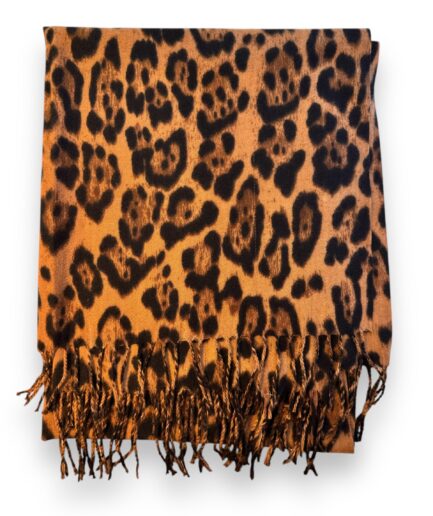 Scarf Leopard Print Cashmere