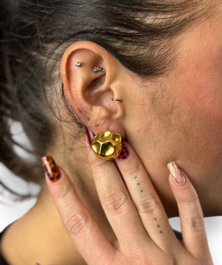 Asymmetric Stone Earrings