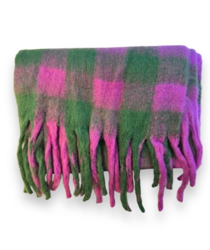 Scarf Pink & Purple Squares