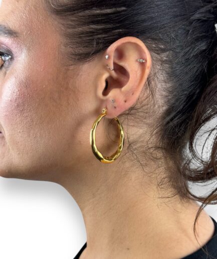 Lenny Octogonal Hoops Earrings