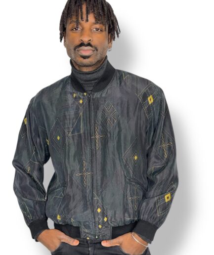 Jacket Silk Bomber Diane Gilman