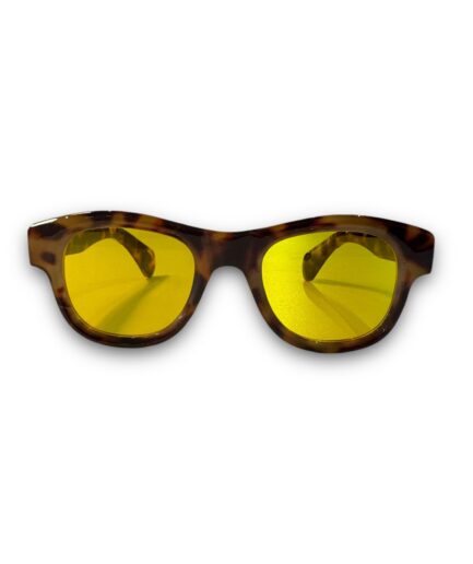 Yellow Leopard Print Sunglasses