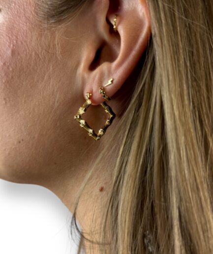 Skeleton Square Earrings