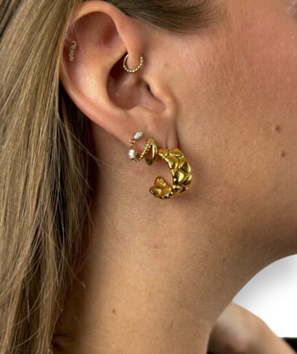Heartie Gold Earrings