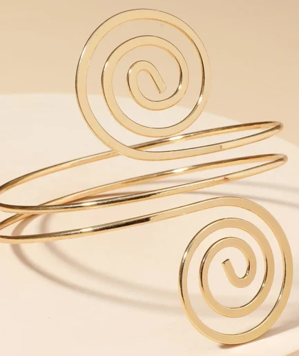 Harms Spiral Gold Bracelet