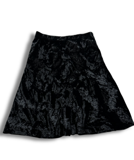 Skirt Mid Velvet Black